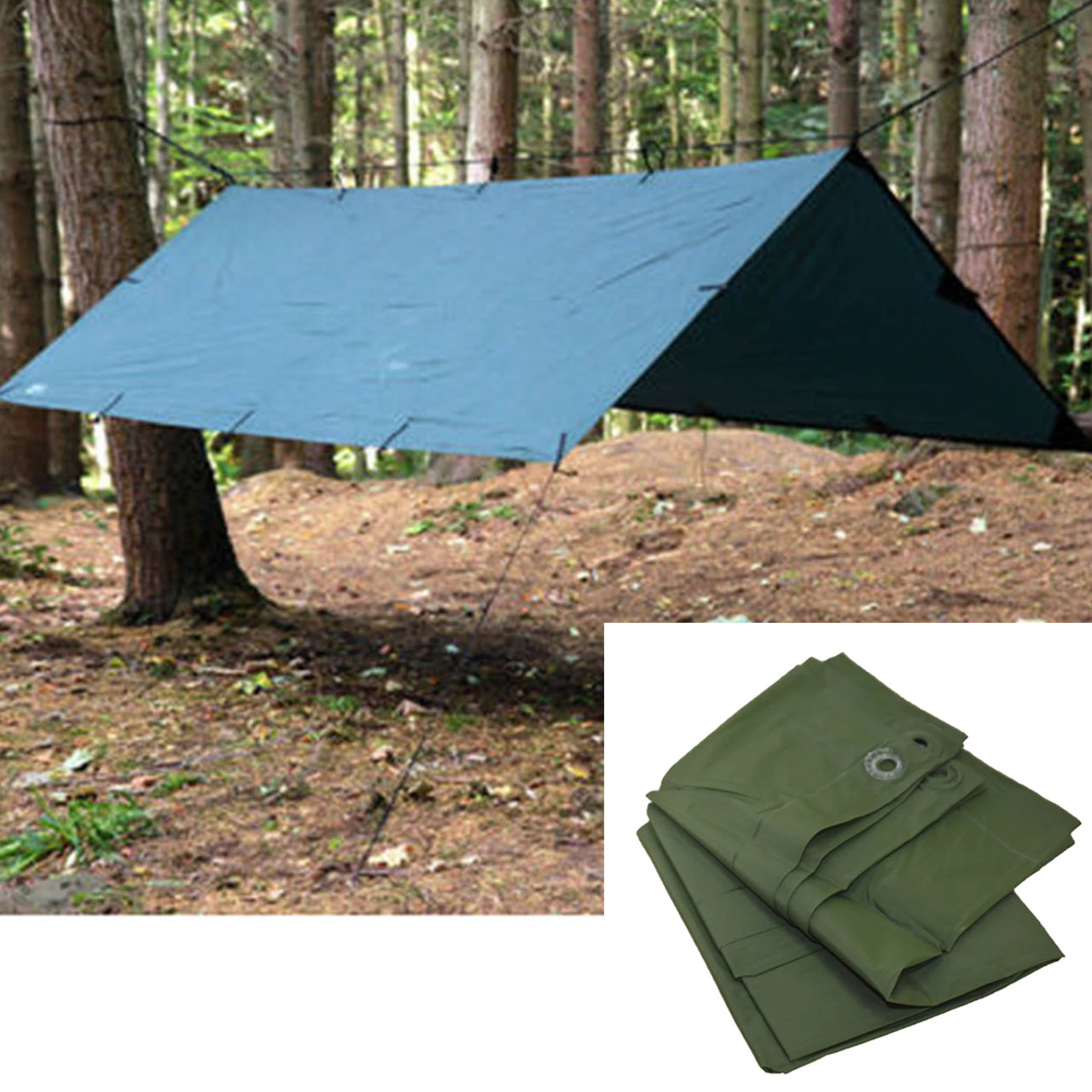 Hootchie Olive Green with Ground Sheet Bundle