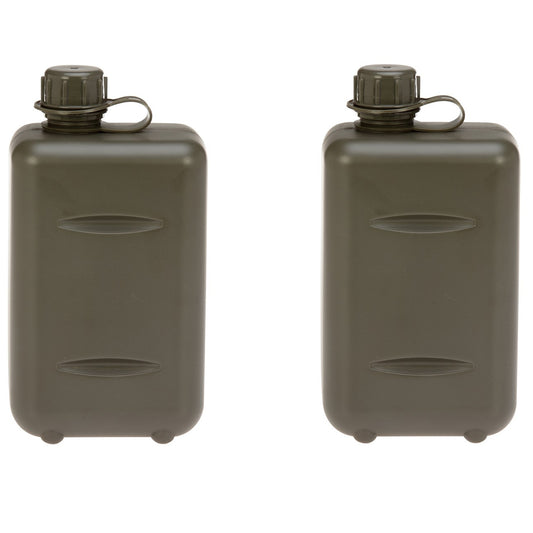 THIS SET SOLD INDIVIDUALLY WOULD USUALLY COST $31.90  As used by the South African military, food safe materials are used and includes an added O-ring in the lid for a stronger seal   x2 Bottles    