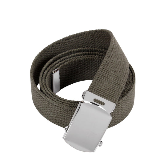 Long-lasting and fully customizable, Rothco's Military Web Belts can easily be cut for the perfect fit (up to 54 inches long). The military-grade cotton material is available in over a dozen belt and buckle options. Additional lengths (44", 64" and 74") are also available, see matching items below.