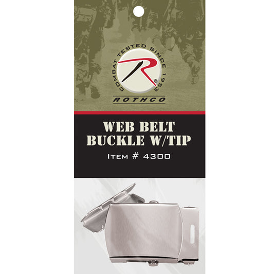 Replace your old web belt buckles with Rothco’s G.I. Type Web Belt Buckle And Tip Pack.  Iron Web Belt Buckle And Tip Ideal For Military Web Belts Military Belt Buckle And Tip Are 1 ¼” Wide Available In A Variety Of Colors