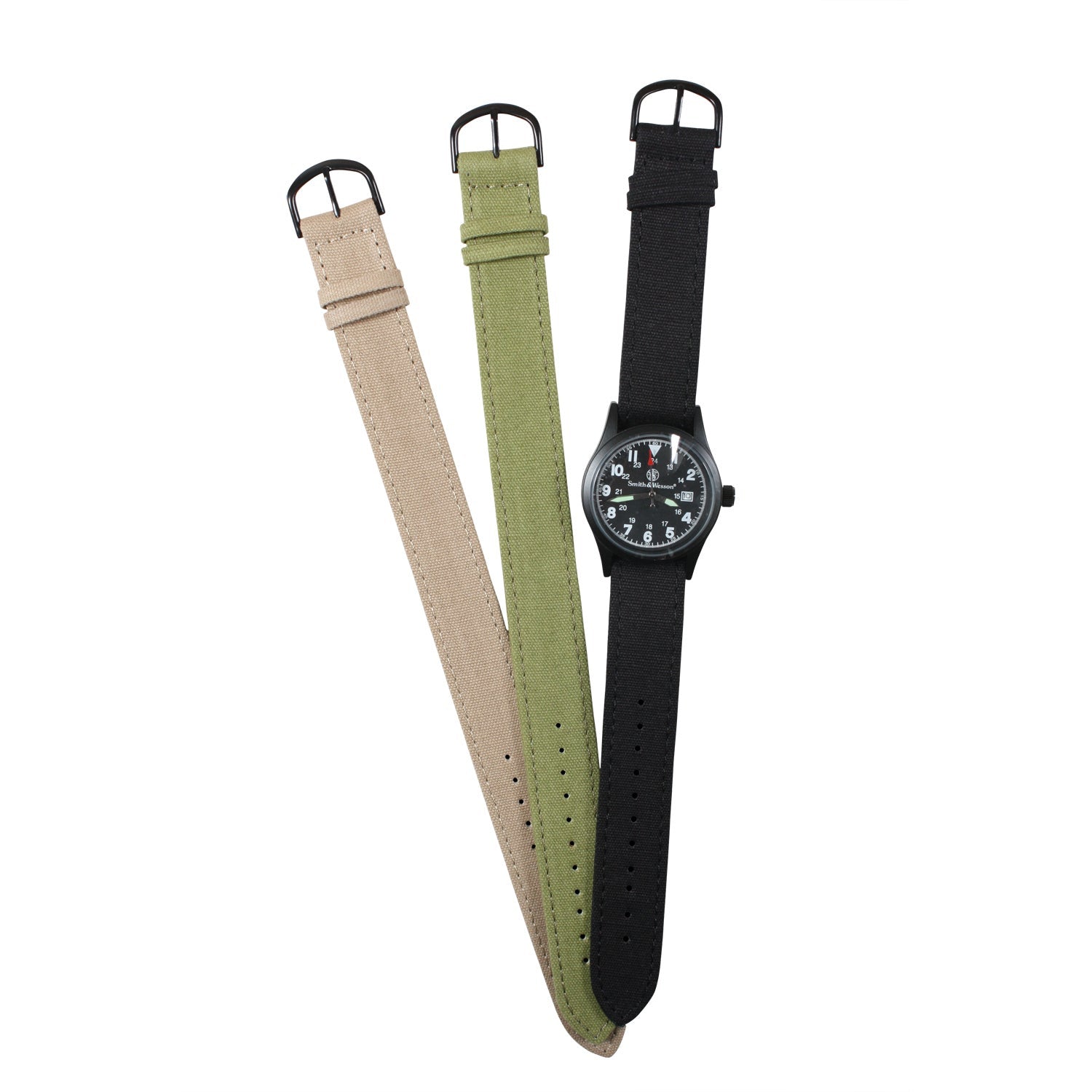 The Smith & Wesson Military Watch Set is the most stylish and sturdy watch for those in the military or law enforcement sector, or anyone seeking an adventure, sport, or any daily rugged outdoor activity.