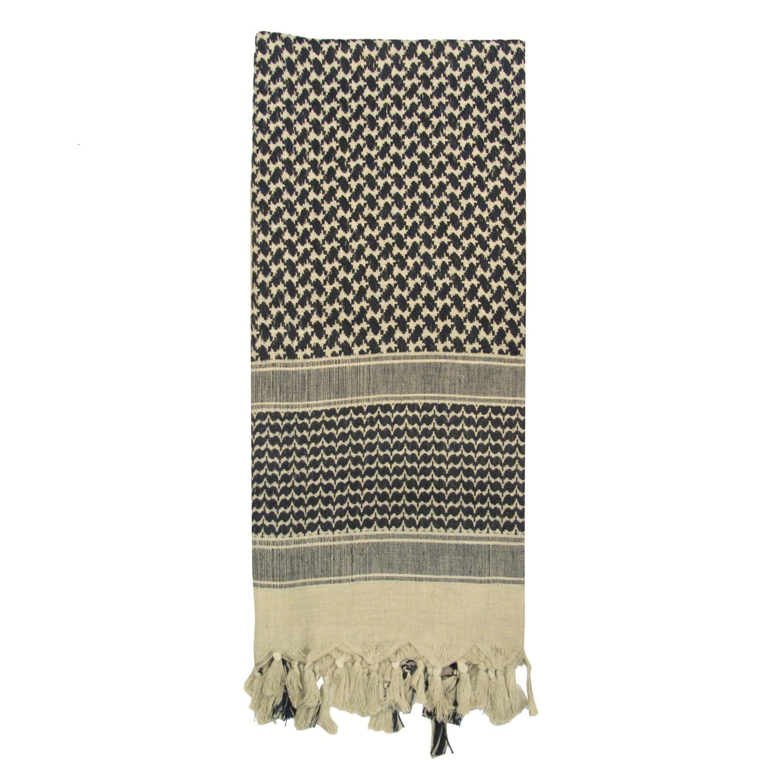 Wear as a face mask, balaclava, or headwrap, Rothco’s Lightweight Desert Shemagh Scarves are adaptable to any environment. Ideally worn while traveling through a desert, snowstorm, and any other extreme weather condition you may encounter, these tactical scarves are a must-have for anyone!