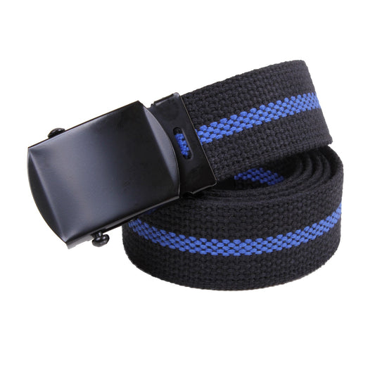 The Thin Blue Line is a symbol of respect and support for Police and Law Enforcement Officials; show your support with the Rothco's Thin Blue Line Web Belt.