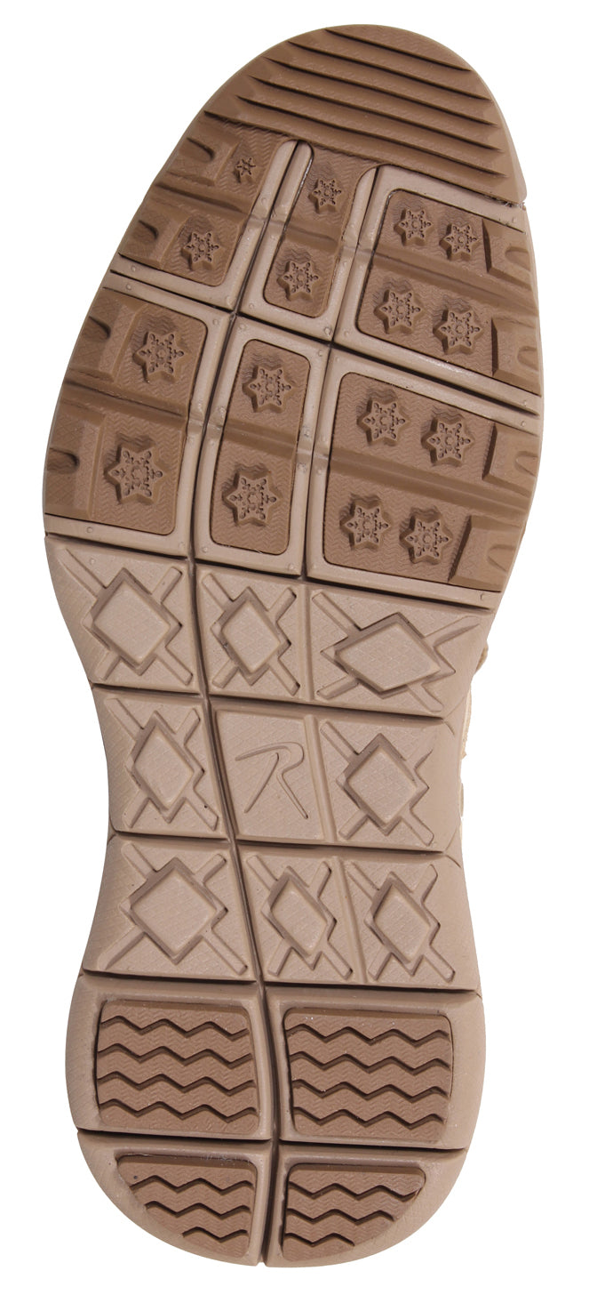 Rothco’s V-Max Lightweight Tactical Boot is the optimal choice for an all-purpose military-style boot.  Military-Style 8 ½” Cross Training Boot Is Designed With The Comfort And Support Of A Running Shoe The V-Max Lightweight Boot Interior Contains A Removable EVA Insole And 2 Screen Air Vents To Keep Your Feet Cool Rubber And EVA Outsole Provides Improved Traction While You Are On The Move Iron Eyelet Lace System Will Keep Your Tactical Boots Tightly Secured www.defenceqstore.com.au