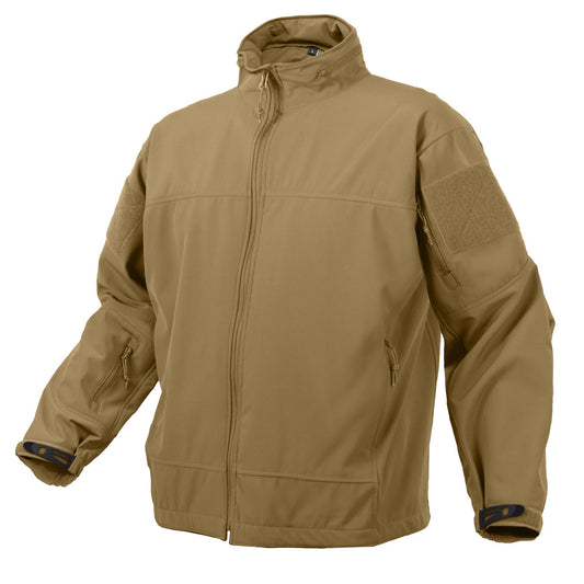 Lightweight and low profile, Rothco’s Covert Ops Lightweight Soft Shell Jacket is the premier choice for an everyday outdoor jacket that offers all-weather protection, keeping you warm and dry in any environment.