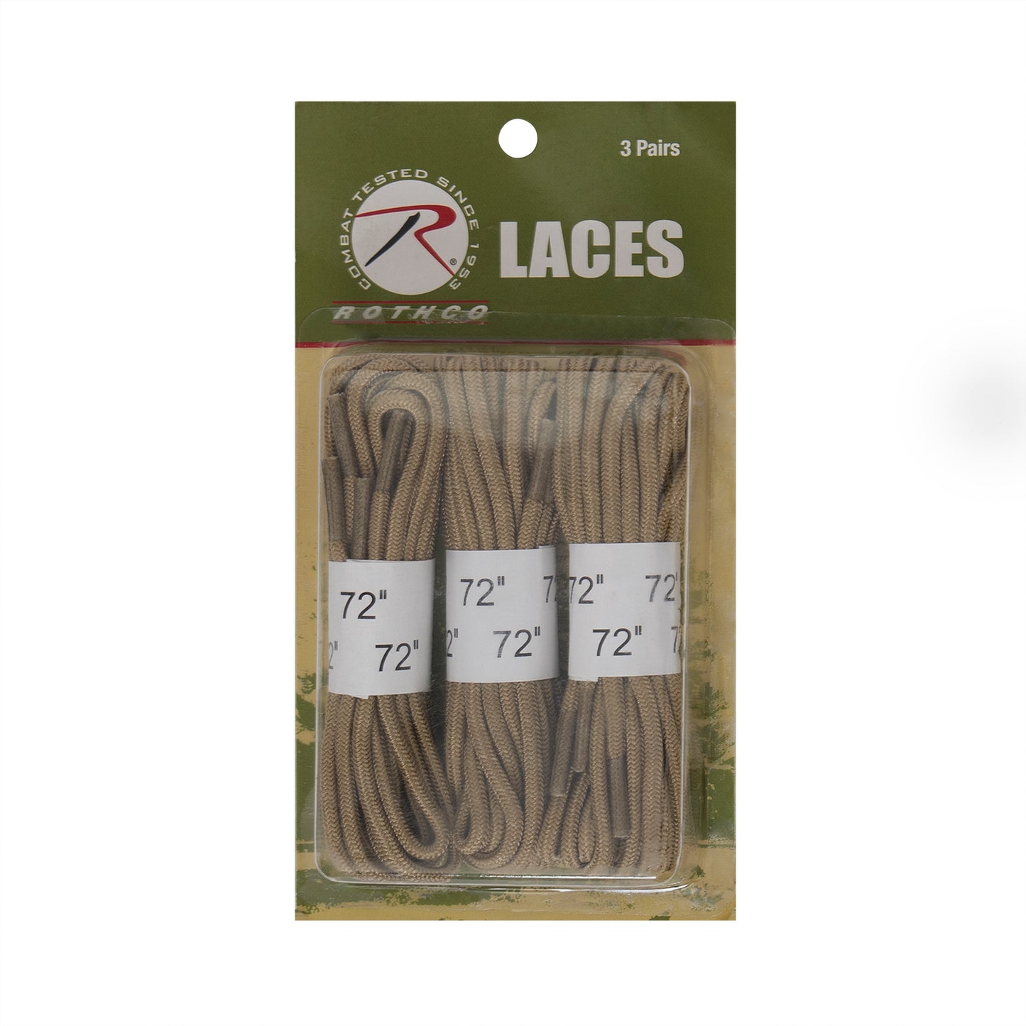 Rothco’s Boot Laces are perfect for military, tactical, and law enforcement personnel and come in a convenient three-pack.   Boot Laces Are Perfect Replacement Laces For Any Tactical Boot Constructed With Long-Lasting Polyamide (Black Laces Are Made Of Nylon) Heat Formed Tips Prevent Fraying 3 Pairs Of Shoes Laces Per Package 72 Inches In Length