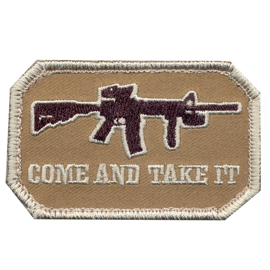 Come and Take It Patch with hook backing pairs perfectly with any of our hook & loop accessories including our Special Ops Jacket and or Tactical Vests. SIZE: 7.7x4.5CM www.defenceqstore.com.au