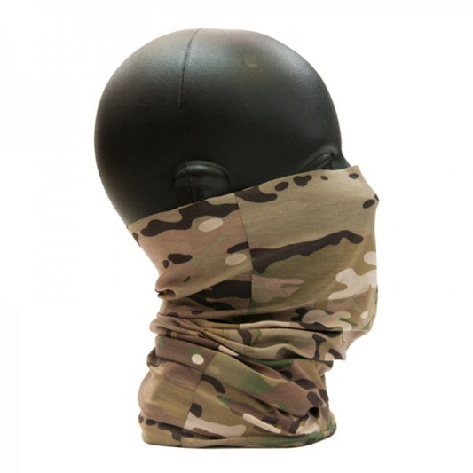 Works as a Sweatband, Balaclava, Neck Gaiter, Helmet Liner, Contour-Conforming Face Cover, Dew Rag, etc. Made of high-tech micro fiber (comfortable as cotton with synthetic performance) Versatile design works well in both hot and cold weather conditions. (Keeps user cool in Summer/ warm in Winter)