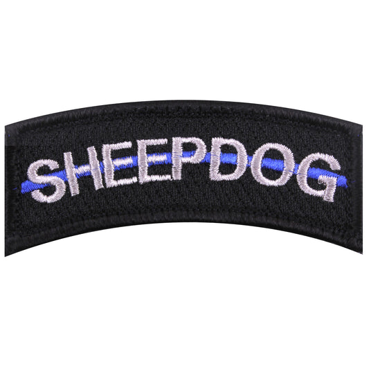 Thin Blue Line Sheepdog Morale Patch shows respect and support for Police and Law Enforcement Officials.       Thin Blue Line Sheepdog Morale Patch     Hook Back For Easy Attachment To Any Loop Field Item     Measures 1 1/4" X 3"     Made From 100% Cotton Thread     The Thin Blue Line Shows Respect And Support For Police And Law Enforcement Officials. www.defenceqstore.com.au