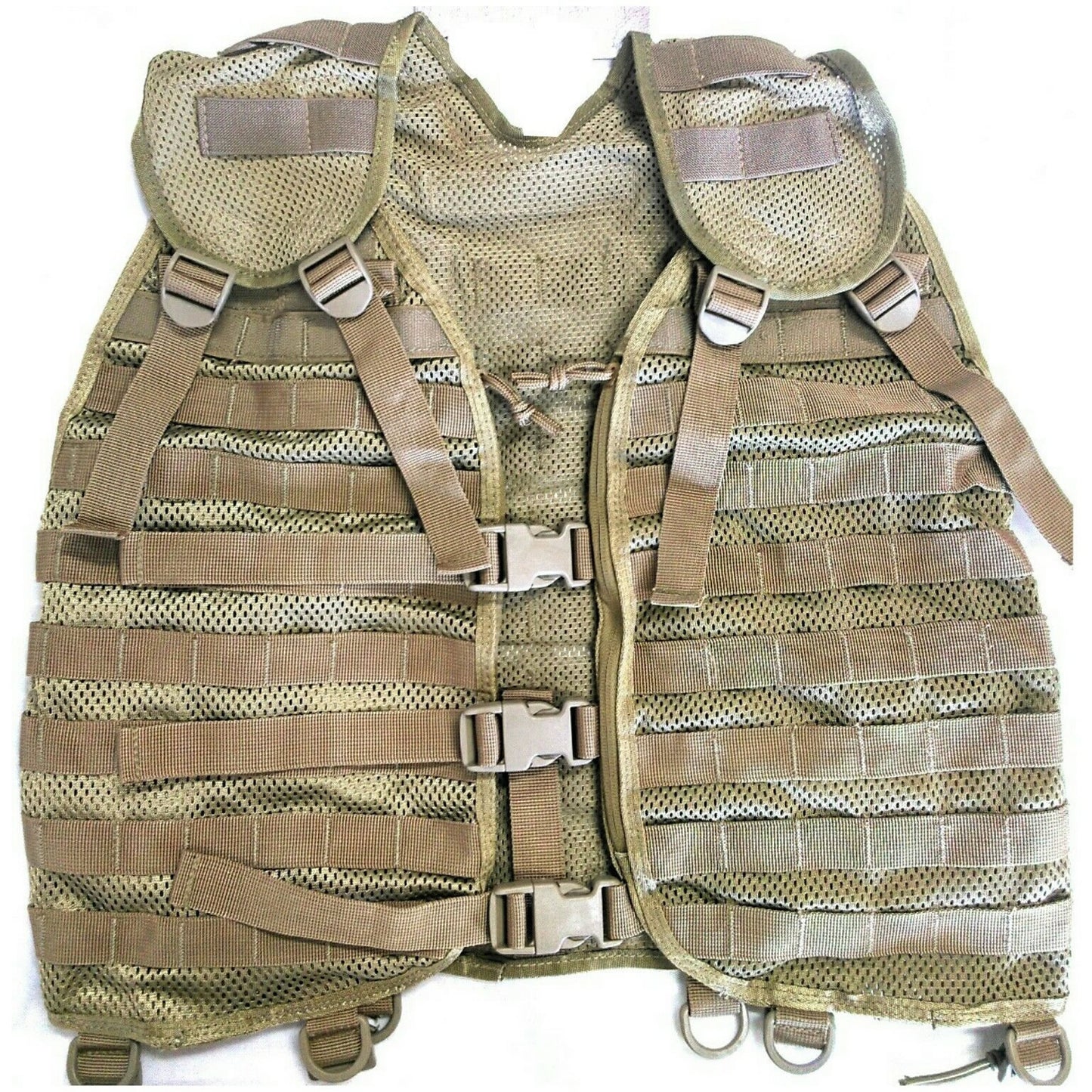 Innovative design Allows for a mix and match of pouches which can be allocated as needed by the user Fully MOLLE and PALS compatible Heavy duty webbing Zippered chest pockets Drag handle Adjustable shoulders Shock cord and toggle side adjustments