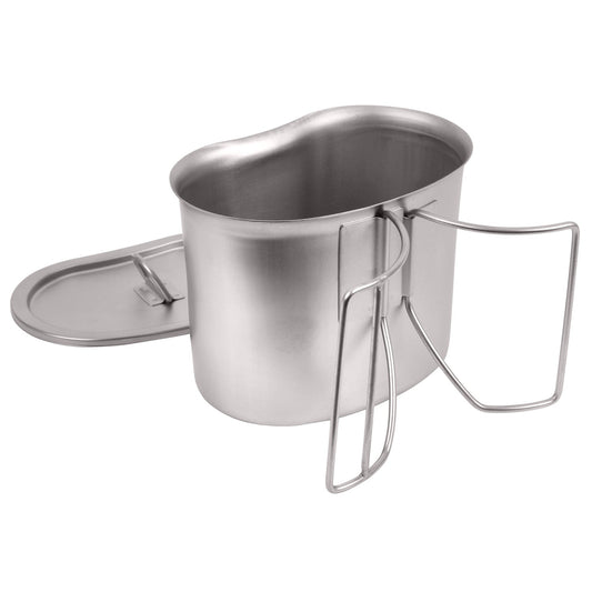 Rothco's Stainless Steel Canteen Cup and Cover Set is ideal for camping, bug out bags, and cooking.