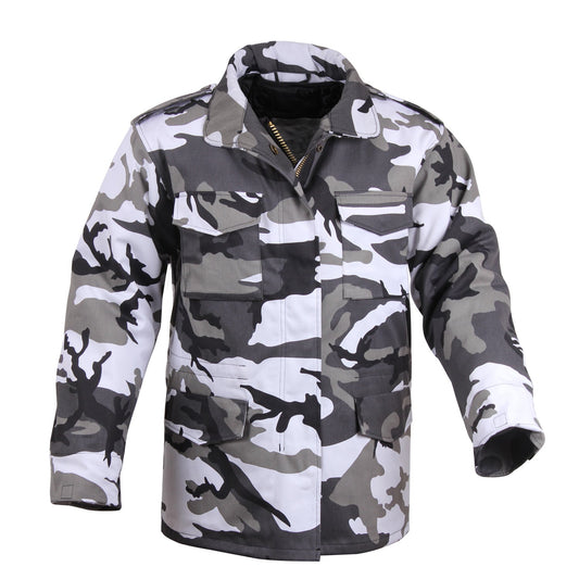 Rothco's Camo M-65 Field Jackets are made to military specifications and are designed to keep you warm and dry. 