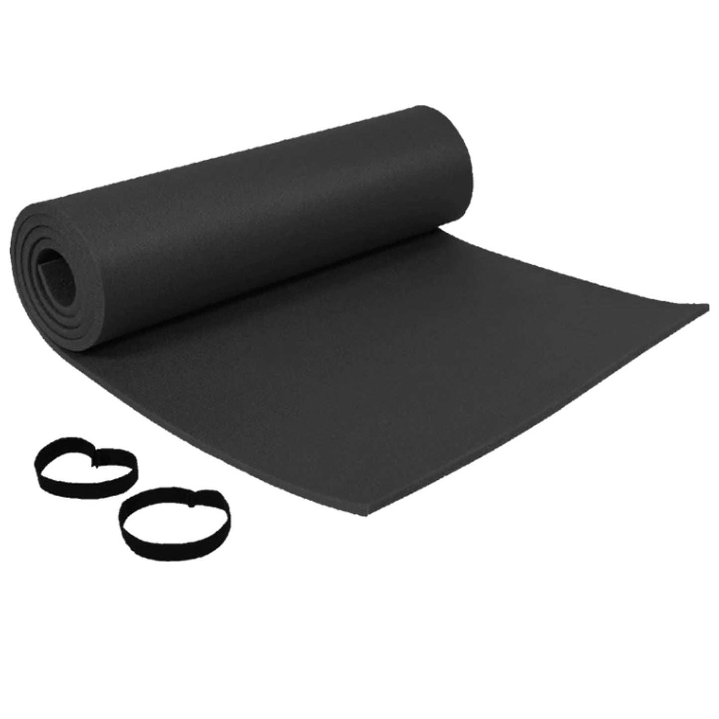 EVA closed cell foam material, meaning each cell is closed and independent from the next. This assists in insulating from the ground. Comes with elastic ties Thickness: 10mm Weight: 200g