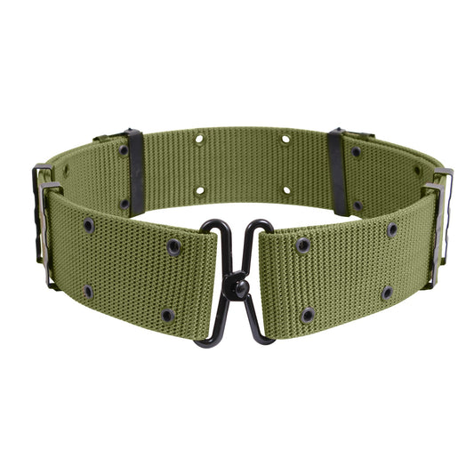 OD Green Ceremonial Belt With Metal Buckles is constructed with a durable poly yarn with hook and eye closure.   Also works great as a pistol belt.  Dimensions: 48 inches x 2.25 inches Material: Polyester, Metal www.defenceqstore.com.au