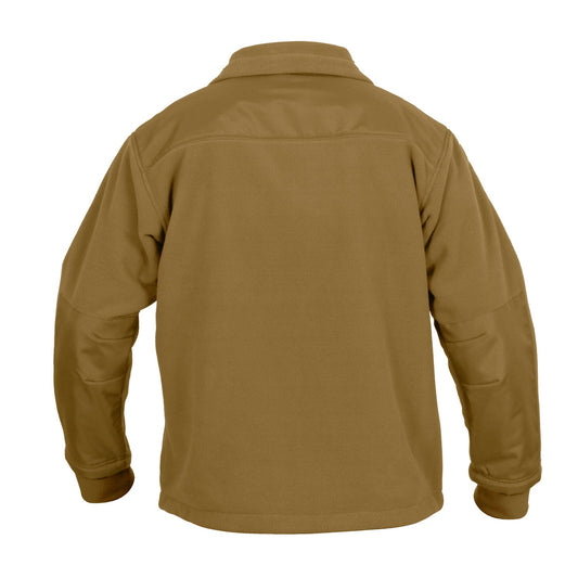 Rothco’s Spec Ops Tactical Fleece Jacket is made of 100% heavyweight polyester fleece and has an interior tricot lining for added warmth.