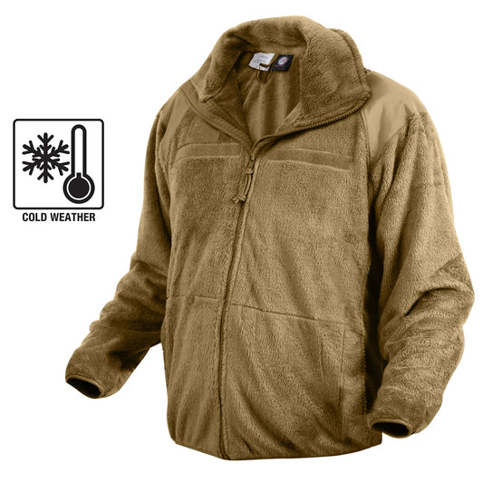 Rothco's Gen III Level 3 ECWCS Jacket, part of the Extreme Cold Weather Clothing System (ECWCS), aids in protection against harsh environments and can be worn as a standalone jacket or as a liner for a softshell jacket, parka, or other extreme weather jackets.