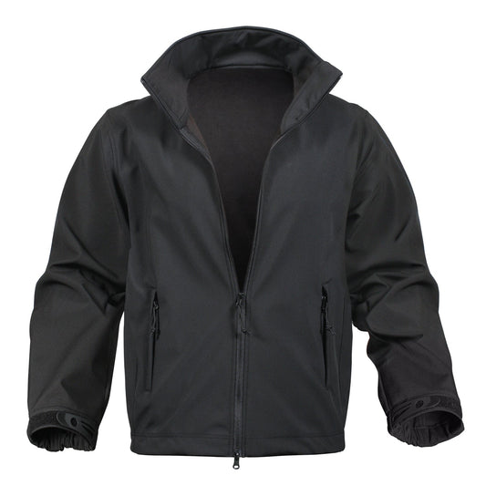 Rothco’s Soft Shell Uniform Jacket is durable, lightweight, and has a waterproof, 3-layer construction that wicks away moisture & retains body heat.