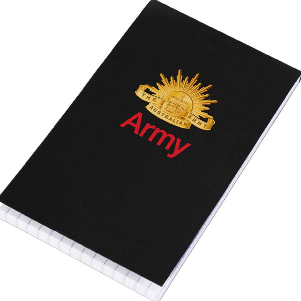 Australian Army branded A5 notepad. 100 pages.