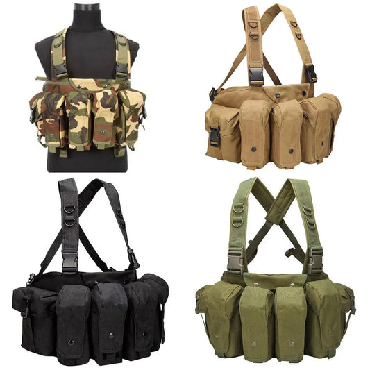 Assault Vest Lightweight The multi-functional assault MOLLE system combat vest is made of 600D waterproof oxford cloth.  The fabric has high precision and strong functionality which is more suitable for outdoor activities. Great for Military, cadets, airsoft and other outdoor activities www.defenceqstore.com.au