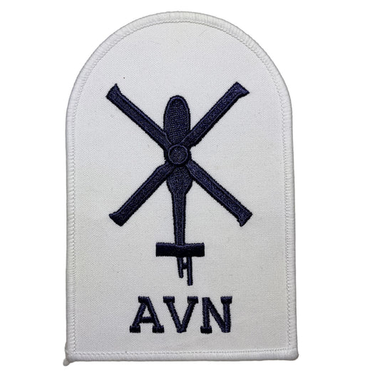 Perfectly sized, this Aviation Support Badge White has embroidered details ready for wear  Specifications:      Material: Embroidered details     Colour: Blue, White www.defenceqstore.com.au
