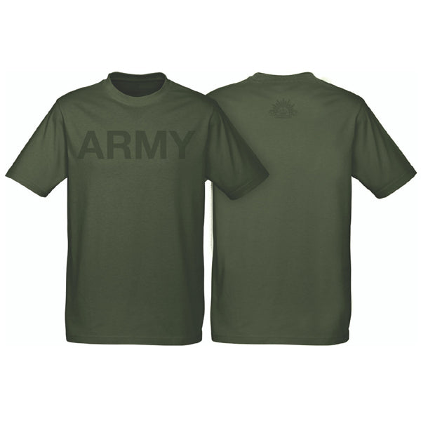 Olive Green Army T Shirt Online Shopping Army Cotton T-Shirt Army
