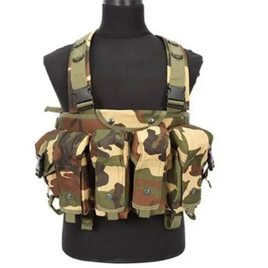 Assault Vest Lightweight The multi-functional assault MOLLE system combat vest is made of 600D waterproof oxford cloth. The fabric has high precision and strong functionality which is more suitable for outdoor activities. Great for Military, cadets, airsoft and other outdoor activities www.defenceqstore.com.au