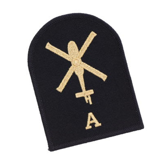 Perfectly sized, this Aviation Technical Aircraft Badge has embroidered details ready for wear  Specifications:      Material: Embroidered details     Colour: Black, Gold