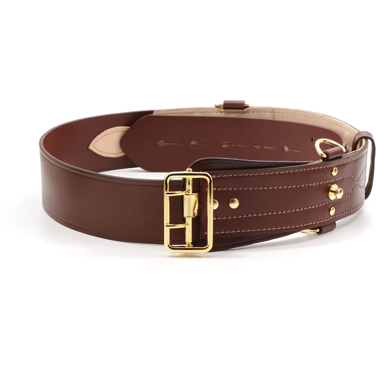 The Sam Browne Belt to be used with the leather scabbard and sword frog to carry your sword or to complete your sword collection www.defenceqstore.com.au