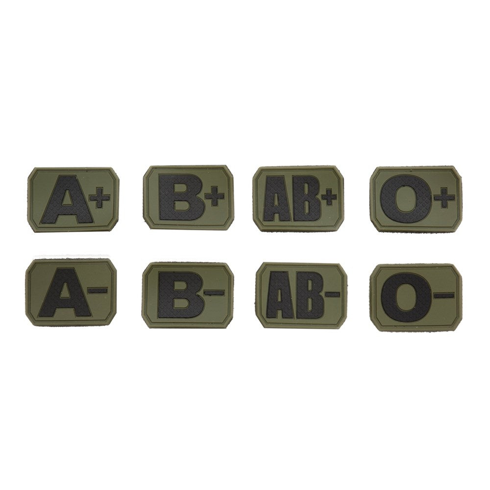 Small BLOOD TYPE PVC Patch OD Green, Velcro backed Badge. Great for attaching to your field gear, jackets, shirts, pants, jeans, hats or even create your own patch board. Size: 3x3cm www.defenceqstore.com.au