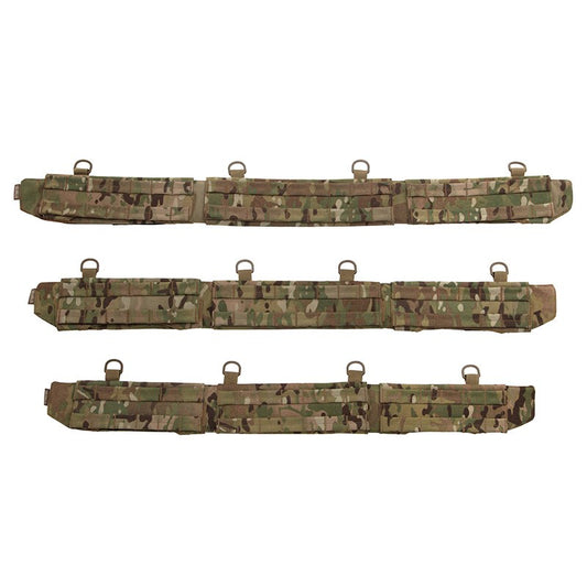 The VALHALLA CQB Belt is designed with a slim profile that is light and allows for easier movement. The CQB Belt includes anti-slip rubberized pads for added comfort and reduced shifting when you're on the move. It provides excellent load distribution with two rows of MOLLE webbing, and easily attaches to a leg rig or harness. This effective system makes a reliable load bearing belt for transporting equipment securely and comfortably.