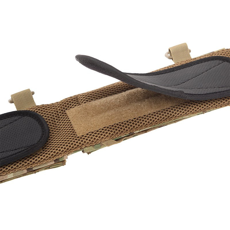 The VALHALLA CQB Belt is designed with a slim profile that is light and allows for easier movement. The CQB Belt includes anti-slip rubberized pads for added comfort and reduced shifting when you're on the move. It provides excellent load distribution with two rows of MOLLE webbing, and easily attaches to a leg rig or harness. This effective system makes a reliable load bearing belt for transporting equipment securely and comfortably.