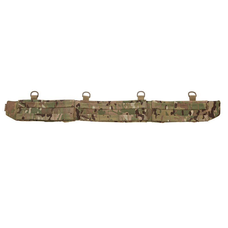 The VALHALLA CQB Belt is designed with a slim profile that is light and allows for easier movement. The CQB Belt includes anti-slip rubberized pads for added comfort and reduced shifting when you're on the move. It provides excellent load distribution with two rows of MOLLE webbing, and easily attaches to a leg rig or harness. This effective system makes a reliable load bearing belt for transporting equipment securely and comfortably.