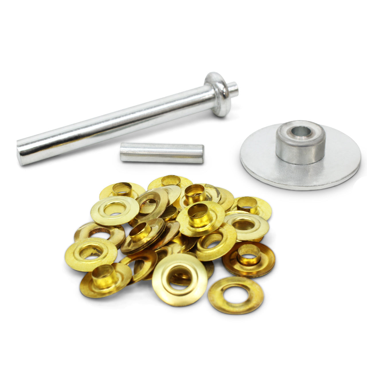 This Brass eyelet kit is great for adding grommets. Ideal for use with canvas, tarps and other such materials. 20 Grommets Cutting tool Die Insert Punch www.defenceqstore.com.au