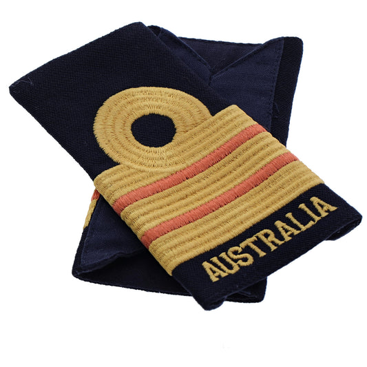 Order this quality Commander Dental Officer Soft Rank Insignia with embroidered detailing this set of two is ready for wear. Order your set now.  Specifications:      Material: Soft rank insignia, fabric, raised embroidery     Colour: Blue, gold, maroon     Size: Standard