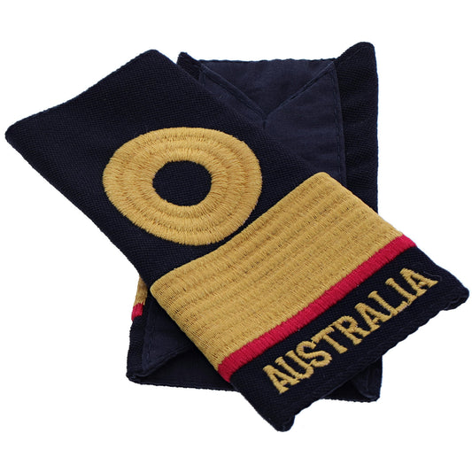 Order this quality Commodore Medical Officer Soft Rank Insignia with embroidered detailing this set of two is ready for wear. Order your set now. Specifications: Material: Soft rank insignia, fabric, raised embroidery Colour: Blue, gold, orange Size: Standard