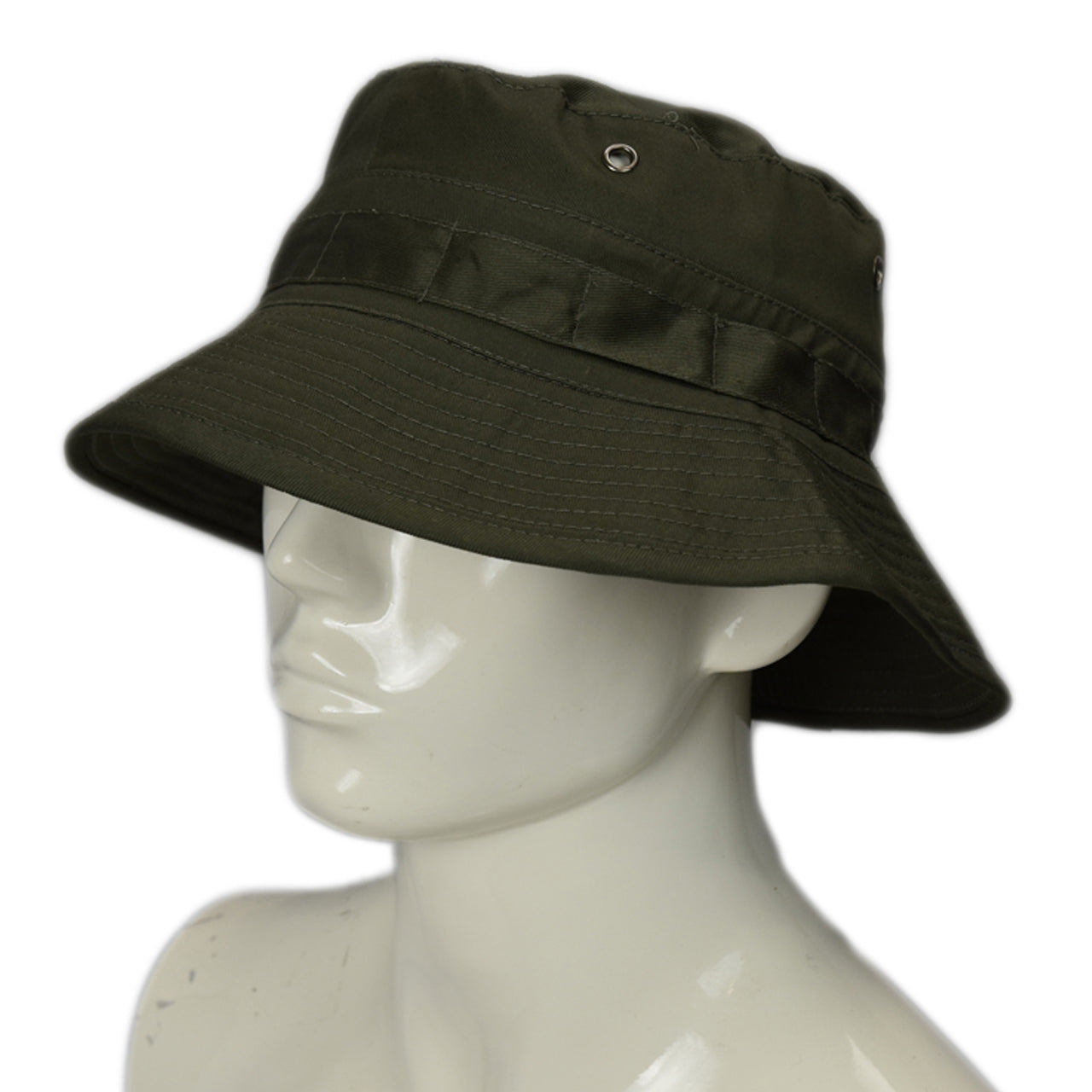 Popular high quality short brim bucket/giggle hat with loops on the side to add camouflage or pins Material: 100% Cotton Size: 54-XS 56-S 58-M 60-L 62-XL www.defenceqstore.com.au