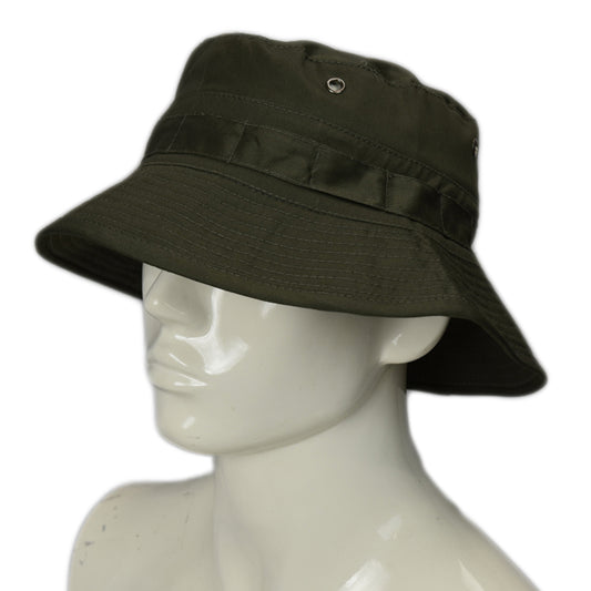 Popular high quality short brim bucket/giggle hat with loops on the side to add camouflage or pins Material: 100% Cotton Size: 54-XS 56-S 58-M 60-L 62-XL www.defenceqstore.com.au
