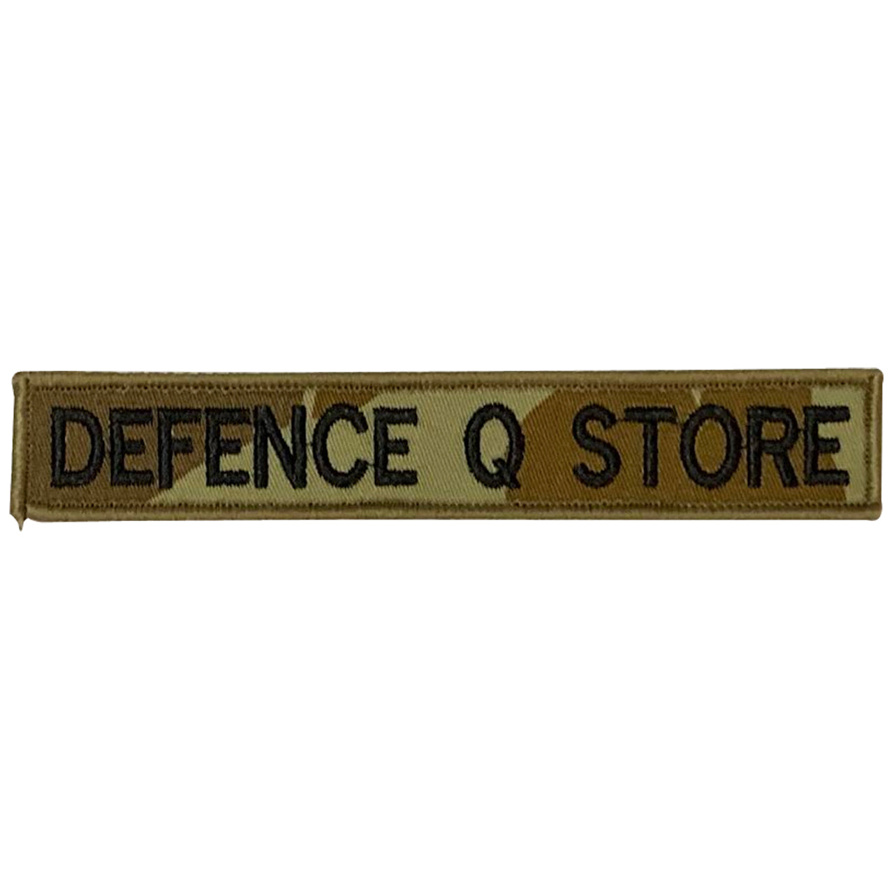 Name tag in Auscam material, size is 2.5cm x 15cm, lettering is 1.5cm in height. All embroidery is done in upper case letters only as a FYI. These are great for cadets or even survivalists who love their auscam uniforms. Don't forget you can even add the velcro backing and use them on your field gear or even dog vests. Made on the Gold Coast, please support Australian made