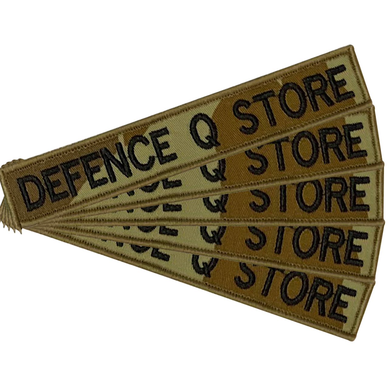 Name tag in Auscam material, size is 2.5cm x 15cm, lettering is 1.5cm in height. All embroidery is done in upper case letters only as a FYI. These are great for cadets or even survivalists who love their auscam uniforms. Don't forget you can even add the velcro backing and use them on your field gear or even dog vests. Made on the Gold Coast, please support Australian made