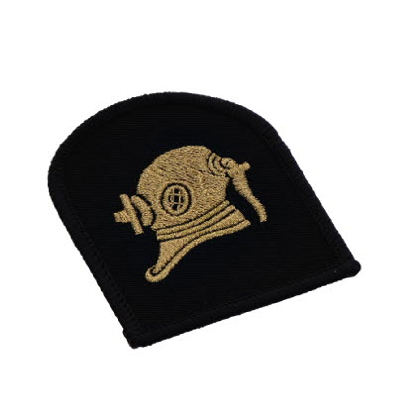 Perfectly sized, this Diver Helmet Badge has embroidered details ready for wear Specifications: Material: Embroidered details Colour: Black, gold