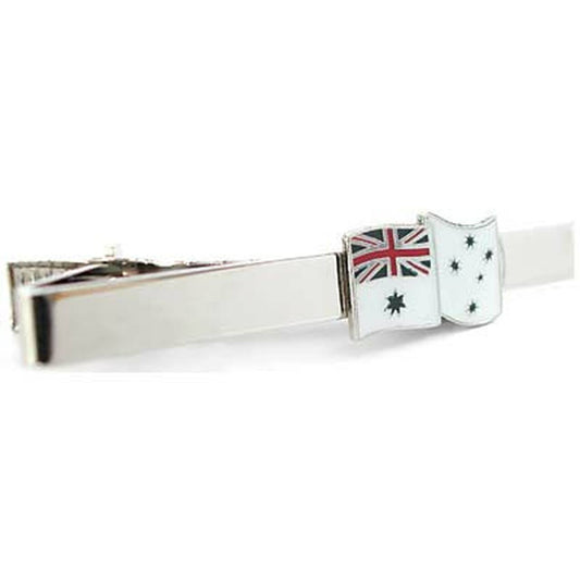 Own this Royal Australian Navy Ensign full-colour tie bar. This beautiful silver plated tie bar looks fantastic with both work and formal wear. Order yours today.