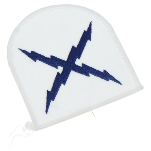 Perfectly sized, this Electronic Technician Badge White has embroidered details ready for wear  Specifications:      Material: Embroidered details     Colour: Blue, White