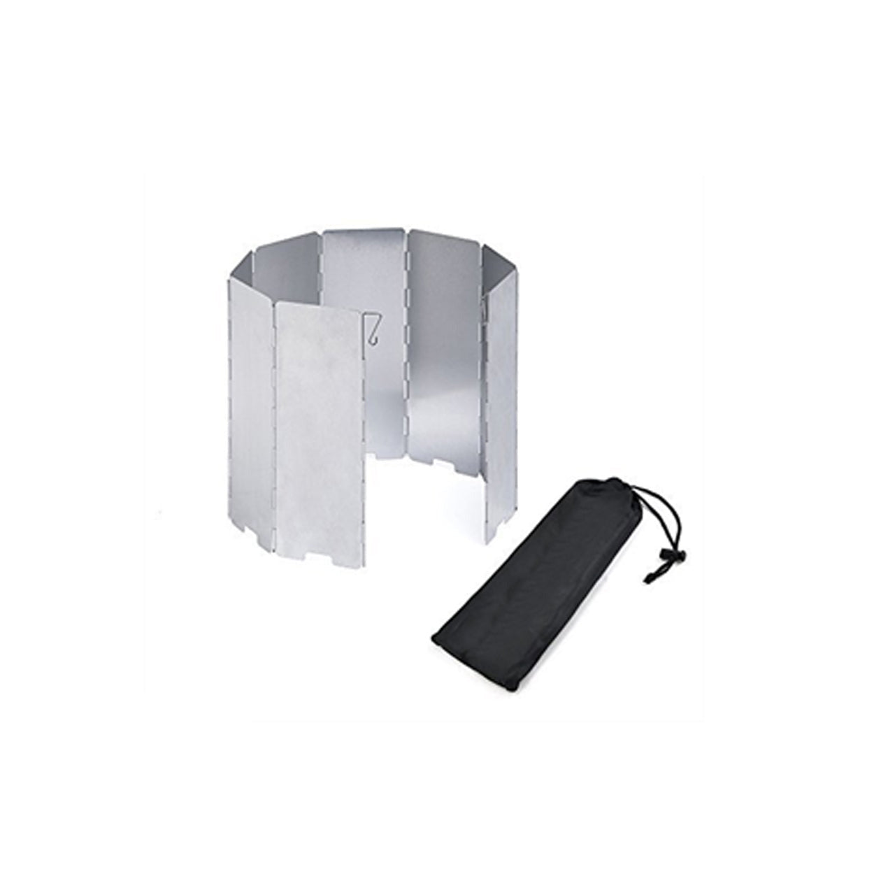 Folding Aluminium Wind Shield is great for those windy days out bush when you are trying to cook with your hexamine stove. The folding wind shield is made of lightweight aluminium. This shield is small, compact as well designed for most camping stove. The folding wind shield is divided into 8 panels with carry bag. www.defenceqstore.com.au