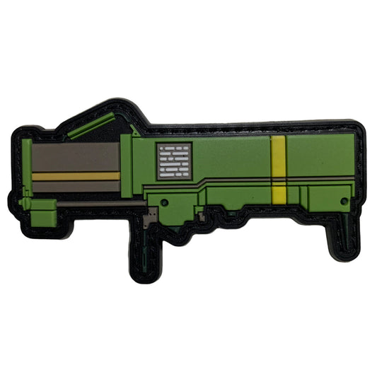 Rocket Launcher PVC Patch, Velcro backed Badge. Great for attaching to your field gear, jackets, shirts, pants, jeans, hats or even create your own patch board. Size: 9x4.5cm www.defenceqstore.com.au