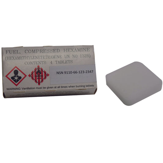 Australian Army Issue Australian made Hexamine tablets 4 Tablets per Packets