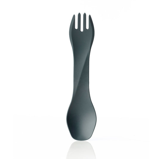 Say goodbye to silly spoons-with-tines that don't work as either a spoon or a fork. The Uno is built with smarter ends, including a spoon deep enough to slurp soup and low-curvature edges to scrape container walls. The fork has tines long enough to twirl spaghetti and "splitter tines" on each edge for easy soft-food splitting. The unique U-shaped head orientation also makes Uno much more comfortable to hold compared to competitive combination tools that poke and jab you. www.defenceqstore.com.au