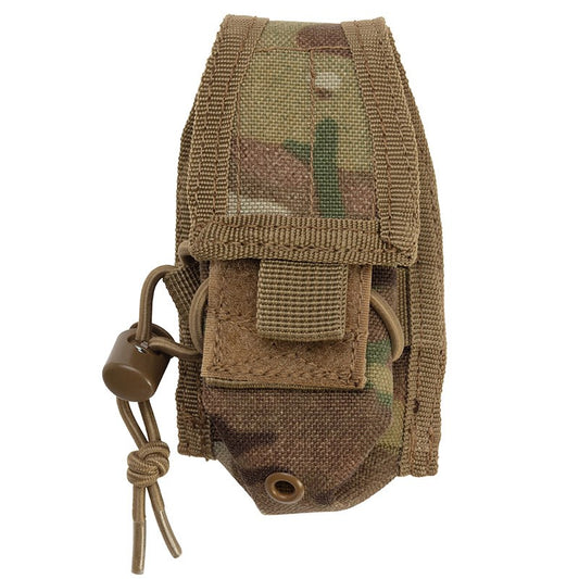 The VALHALLA HHR (Handheld Radio) Pouch is made to hold any smaller sized communication device out in the field securely. Designed for all tactical and Law Enforcement operators with smaller communication devices to mount onto the MOLLE platform. 