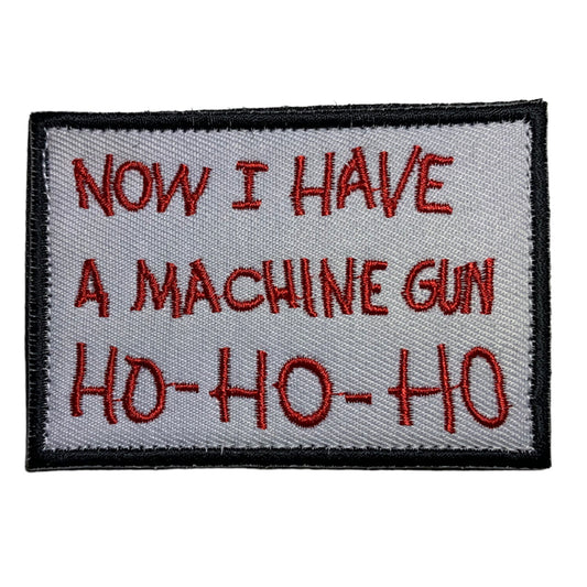 Now I have a Machine Gun Patch Hook & Loop.   Size: 8x5cm  HOOK AND LOOP BACKED PATCH(BOTH PROVIDED) www.defenceqstore.com.au