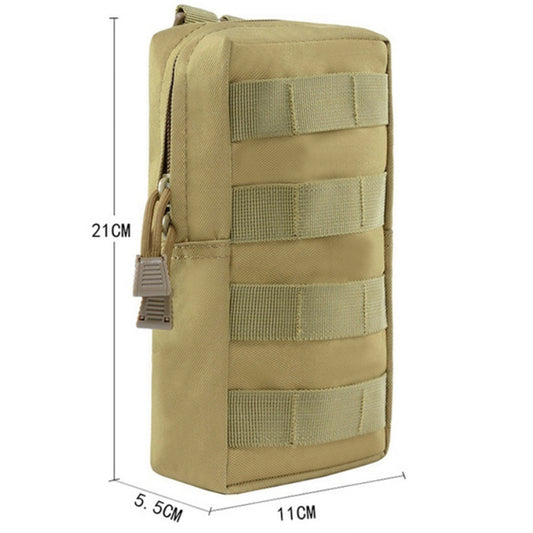 This is the perfect MOLLE pouch for attaching to your field gear, especially your webbing. It's great for holding small items such as your mobile phone, snacks, tourniquets, small notebooks and more. Main compartment with heavy duty zip Size: 21x11x5.5cm www.defenceqstore.com.au