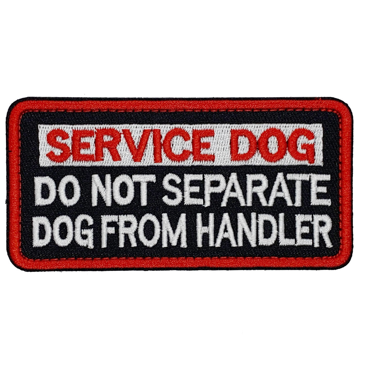 Service Dog Patch Hook & Loop. Size: 10x5cm HOOK AND LOOP BACKED PATCH(BOTH PROVIDED)